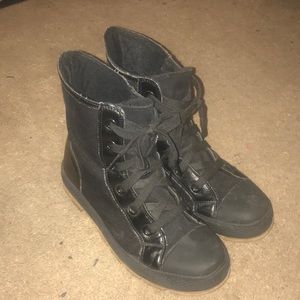Black Lace Up Boots